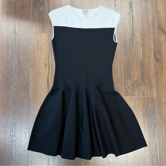 Armani collezioni black and white color block knit dress SZ 6 - Picture 1 of 6